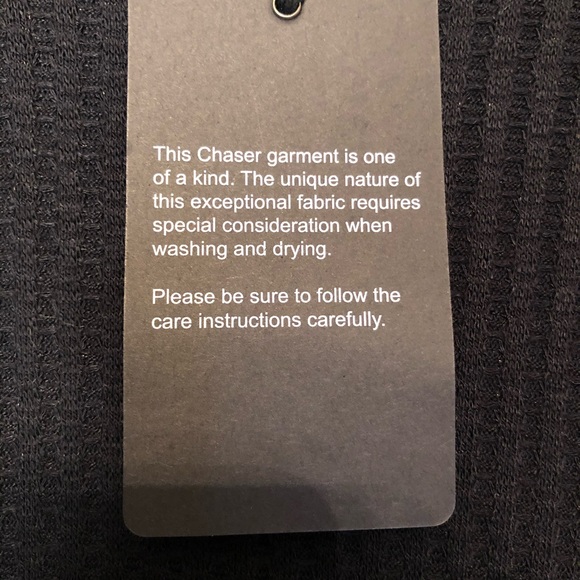 NWT Chasor Black Long Sleeve Top.  Size Large - Picture 7 of 9